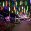 30 cm 8 Lampen Set Weihnachtsdekorationen Lichter Meteorschauer Lampenset LED-Lichtleiste Dekoratives Licht Wasserdichtes Außenrohr Colore248B