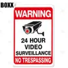Нет нарушения металлического плаката предупреждение о металлическом оловянном знаке 24 часа видео предупреждение об игре.