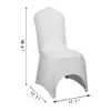 VEVOR White Chair Covers 50/100/150PCS Stretch Polyester Spandex Slipcovers for Banquet Dining Party Wedding Decorations 201120