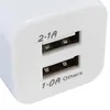 High Quality 5V 2.1/1A Double US AC Travel USB Wall Charger for Samsung Galaxy HTC Cell Phones Adapter