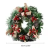 Weihnachtskranz Künstliche Tannenzapfen Rote Beeren Girlande Dekoration Hängende Haustür Wand Baum Ornament 201203