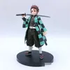 PVC Figures d'action Tanjirou Nezuko Anime Kimetsu no Yaiba Figurine Model Toys 201202345S2769790