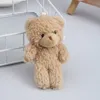 Cute Cartoon Plush Bear Keychain Baby Plush Toy Girl Bag Car Key Ring Mobile Phone Pendant Jewelry