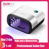 Nail Torkers SunUV Sun3 UV-lampa för torktumlare 48W Lampa för gelpolsk härdning med rörelseavkännings LCD-skärm Torka naglar 220225