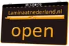 LD4170 Laminaat Nederland Open 3D Gravure LED Light Sign Wholesale Retail