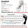 Aneikeh 2019 pailletée Tissu Plate-forme Escarpin Sandales d'été Sexy Zipper toes Gladiator robe de soirée Femmes Chaussures Taille 4-9 1010