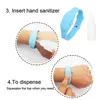 7Color Refillerbar Silikon Sanitizer Dispenser Armband Hand Sanitizers Armband Användbar Sanitizering Travel With Squeeze Bottle