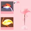 Pink Flamingo Touch Sensor Switch USB Charge LED Desk Table Night Reading Lamp Light Rechargeable Birthday Gifts Home Decor