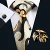 Fliegen DiBanGu Krawatte Einstecktuch Manschettenknöpfe Set Ankunft Hochwertige Seide Herren 8,5 CM Breite 150 CM Länge Krawatten Für Männer MJ-11821