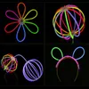 50100PC Mix Farbe Glow Stick Sicheres Licht Halskette Armbänder Fluoreszierend für Event Festliche Party Liefert Konzert Decor Y201006