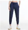 Pantalons de Studio de Yoga pour Femmes Pantalons de Course à Cordon à séchage Rapide pour Dames Jogger de Danse Ample pour Filles Gym Fitness Shaping Split Set