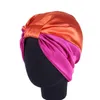 6 Colors Bow Double Silk Elastic Bathing Sleep Satin Salon Bonnet For Night Hair Hat Natural Curly Hair For Women Head Wrap Cap14755765