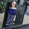 Set di abbigliamento per ragazze adolescenti estive 2020 Top con spalle scoperte per bambini Pantaloni floreali 2 pezzi Abiti per bambini Vestiti per ragazza per 4 8 12 14 anni G220310