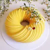 SHENHONG Nieuwe Ronde Swirl Cakevorm Voor Bakken Verbazingwekkende Dessert Art Mousse Siliconen 3D Mold Silikonowe Moule Gebak Pan 201023233z