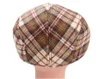 2020 Nya Barn Flickor Boys Beret Mössor Vinter Höst Barn Mössor Fotografi Props Infant Tillbehör Kepsar Barn Plaid Beret 2-6Y