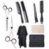 Hair Cutting Scissors Set 6 JP 440C Thinning Shears BarberShop Hairdressing Scissors Razor Professional Hair Scissors Beauty248N