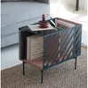 Cabinet sofa side several lockers Nordic corner several living room small tea table iron movable bedside cabinets