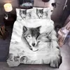Lovinsunshine 3D Wolf Set Set King Size Dog Dog Printing Rapipiumino set di copertura con trapunta Queen Copertina VC01# C1018234T