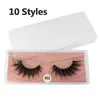 3D False Eyelashes 102030405070100PAIRS 3D Mink Lashes Natural Mink Eyelashs Colorful Card Makeup 10Pairs in One Pack1769098