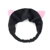 Katt öron huvudband makeup ansikte tvätt huvudband kosmetisk hår hoop söt cosplay headwrap hår tillbehör 11 färger valfri dw6184