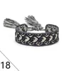Top qualità tessuti Braccialetti dell'amicizia per la corda ricamo delle donne il braccialetto intrecciato a mano da regalo nappa braccialetto di Natale con scatola
