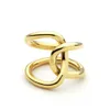 VAROLE Double Line Cross Winding Rings For Women Infinity Rings Personalized Gifts Unique Design Fashion Jewelry Anel Feminino