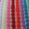 120pcs 4cm petite shabby chiffon flowers in baby girls hair accessories mini frayed flowers for infant toddlers headbands diy clot6134592