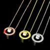 2019 nieuwe mode maat ronde diamanten ketting 18K goud vrouwen liefde ketting sieraden gift2802153