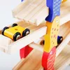 Interessantes abnehmbares 4-lagiges Kinderrutschauto aus Holz, Baby-Trägheitsgleiterspielzeug