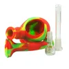 Skull type pipe Handy silicone bong dab oil rig new water pipes shisha hookah