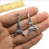 Lot 100 stks Eiffeltoren Legering Charms Hanger Retro Sieraden Maken DIY Sleutelhanger Oude Zilveren Hanger Voor Armband Oorbellen 35 * 19mm