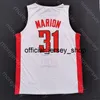 Ny 2020 UNLV Rebels Basketball Jersey NCAA College 31 Marion White All Stitched och Broderi Storlek S-3XL