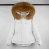 Large Real Raccoon Fur Hooded Winter Down Coat 90% Duck Jacket Women Short Female Puffer Feather Waterproof Parkas 211223