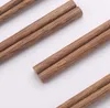 Naturalne drewniane pałeczki bez lakieru woskowy naczynia do obiadowa chiński klasyczny styl wielokrotnego użytku naturalne sushi chopsticks kka8157