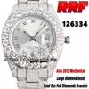 2022 RRF 126334 126333 2813 Автоматические механические мужские часы 126301 Большие алмазы Безель римский цифер