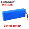 Liitokala 21700 5000mah 36v 12ah 15ah 10ah 8ah 배터리 팩 500w 고성능 배터리 42v ebike 전기 자전거 bms