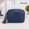 Women's camera bag style solid color litchi pattern horizontal square zipper Single Shoulder Messenger Bag258i