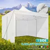 9.8x6.2ft Canopy Side Wall Oxford Tissu imperméable Gazebo Tente Abri Tarp Zipper Sidewall Tente de remplacement extérieure pour Party1