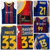 농구 Lassa 33 Nikola Mirotic Jerseys Man 22 Cory Higgins 0 Brandon Davies 8 Adam Hanga 21 Alex Abrines 30 Victor Claver 24 K8186469