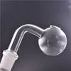 Tuyau de brûleur à mazout en verre Pyrex de grande taille 90 degrés 40mm boule 10mm 14mm 18mm mâle femelle verre clair tuyaux de brûleur à mazout banger Nail pour bong à eau