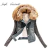 chaqueta jean lana