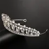 (Veilige verpakking) Vintage Zilveren Koningin Prinses Diana Crown Crystal Pearl Diadem voor Bruids Haaraccessoires Bruid Tiara Hoofdbanden J0121