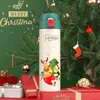 16oz natale bottiglia di natale regalo Natale cartone animato Santa Claus alci isolato termos Xmas Boccetta sottovuoto