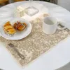 Segnage Placemat Pads Segnaletica D Design Design Stampato Tessuto Lenzuola Tassel Mat Pad 6 Pattern per la cena Party Home Hotel Cafe Tabella Decorazione della moda 2022 Nuovo