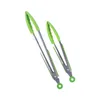 2 Paczka Kitchen Tongs, Premium Silikonowe Narzędzia do grillowania i akcesoriów BPA Bezpłatne Nierdzewne Ze Stali Nierdzewnej BBQ Gotowanie Grillowanie Blokowanie Żywności Tong, 9-calowy 12-calowy