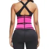 Kvinnor Midja Trainer Bastu Sweat Belt Zipper Body Coret Girdle Slim Band