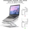 Регулируемый алюминиевый подставка для ноутбука портативный держатель ноутбука для MacBook Pro Компьютерная подставка для подставки для охлаждения
