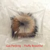 15cm Fluffy Raccoon Fur Ball Pom Keychain Porte Clef Pompom De Fourrure Llavero Pompon Keyring Chaveiro Charm Bag Pendant274y