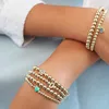 9 Colors Fashion Valentine's Day Love Bracelet Geometric Beads Gold Heart Oil Chain Bracelets For Women's Holiday Gifts