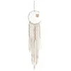 Tassel Dream Catcher Moon Sowa Gobelin Handmade Macrame Wisiorek Wiszące Wiszące Dekoracje Ślubna Sypialnia Wall Wiszące Wystrój Domu